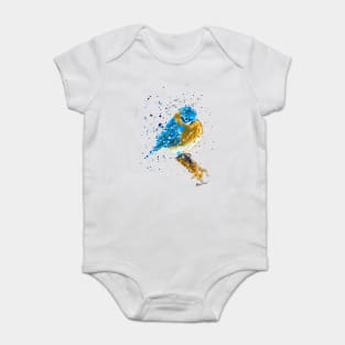 Blue Bird Sitting Baby Bodysuit